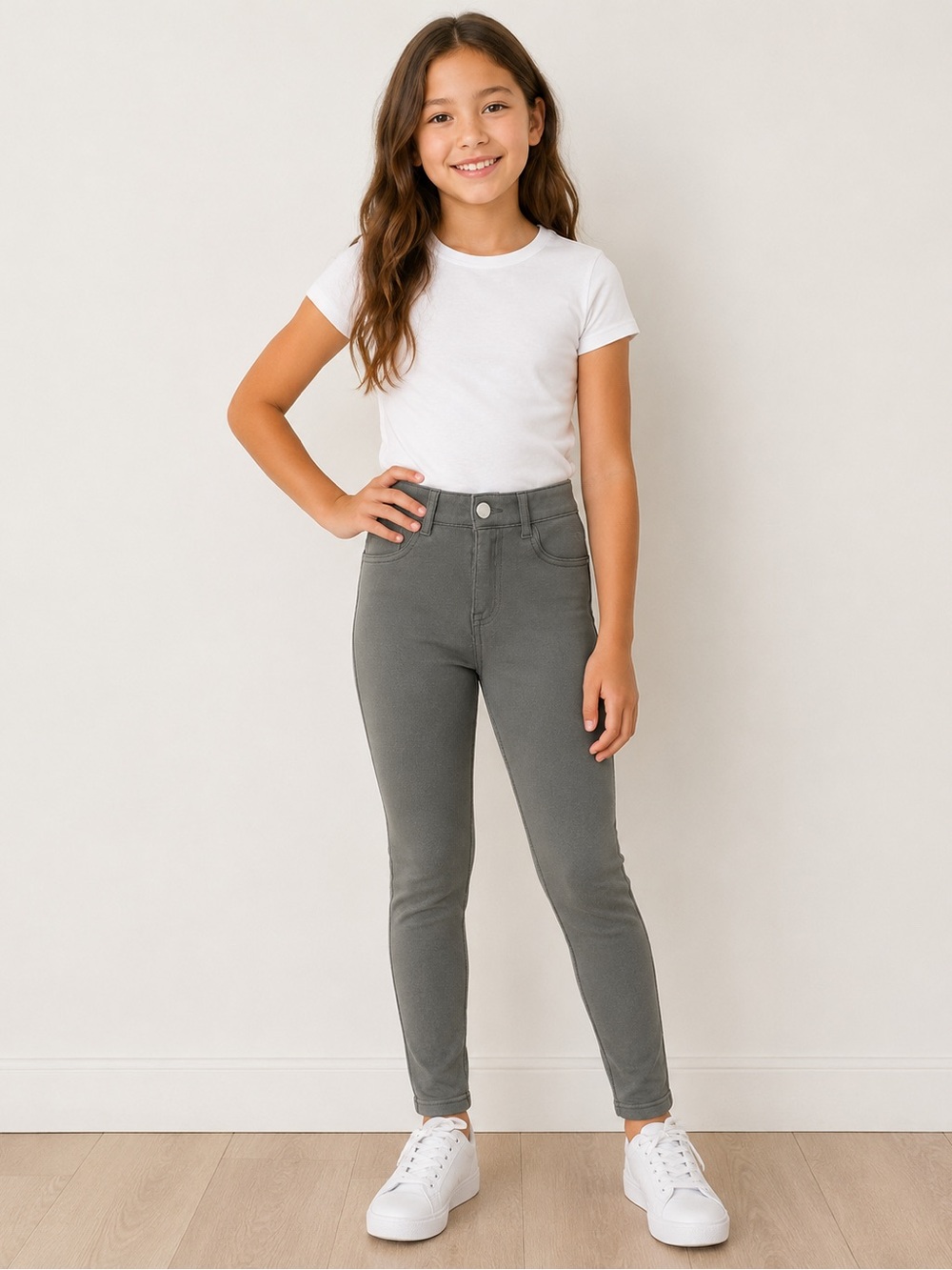 Gap Girls olive/gray  jeggings size 12